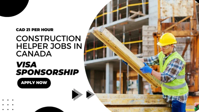 Construction Jobs in Canada with Visa-Free Sponsorship