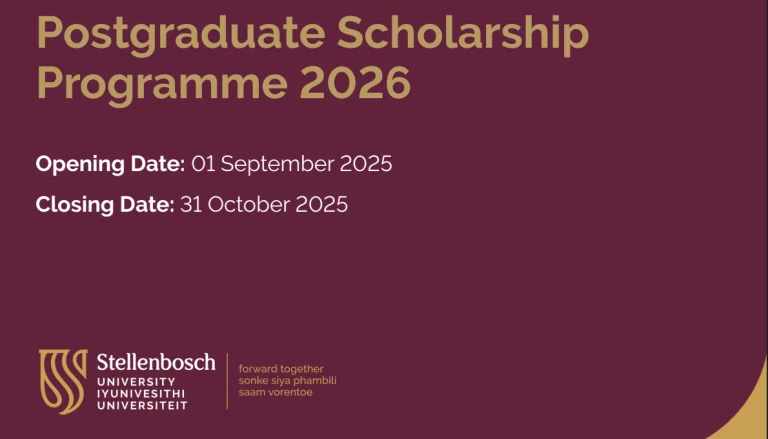 Stellenbosch University Scholarships 2026
