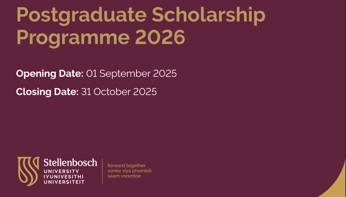 Stellenbosch University Scholarships 2026